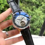 Patek Philippe Geneve Tourbillon Men Watches Black Leather Strap